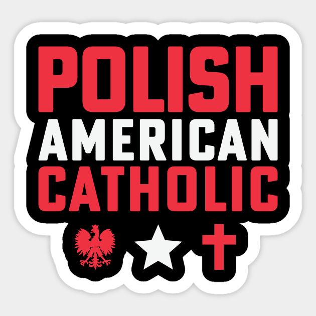 Polish American Catholic Polish Dyngus Day Sticker by PodDesignShop